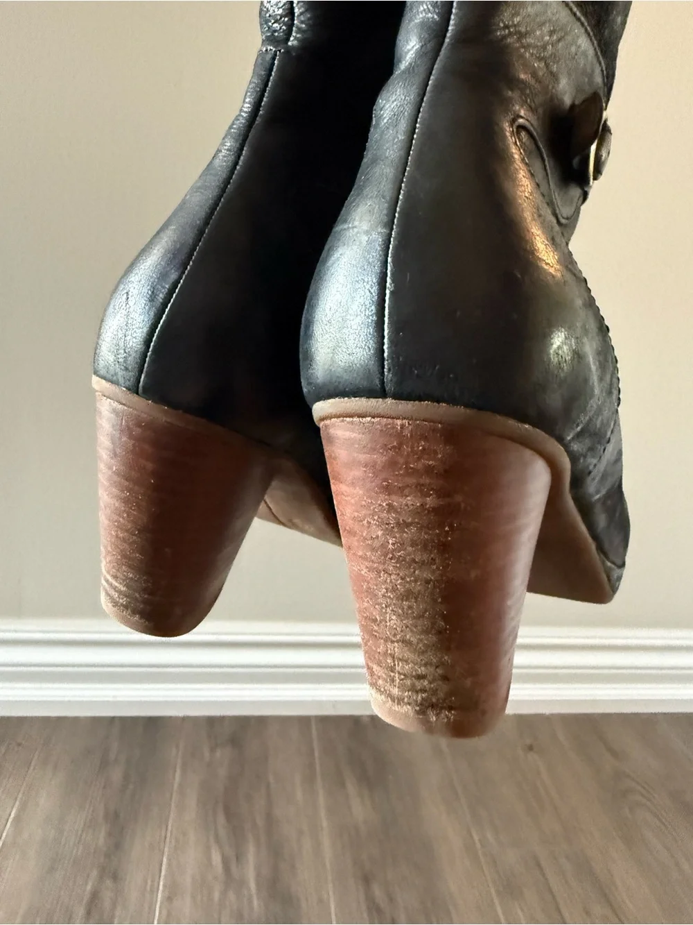 Dansko Marietta Leather Buckle Midcalf Boots Size 40